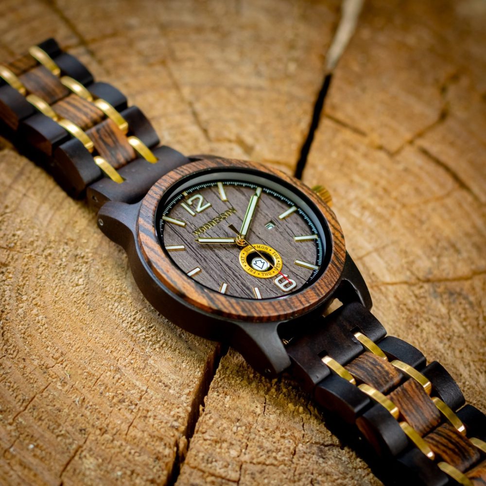 Reloj de Madera de Chacate Negro Fuerteventura - Image 9