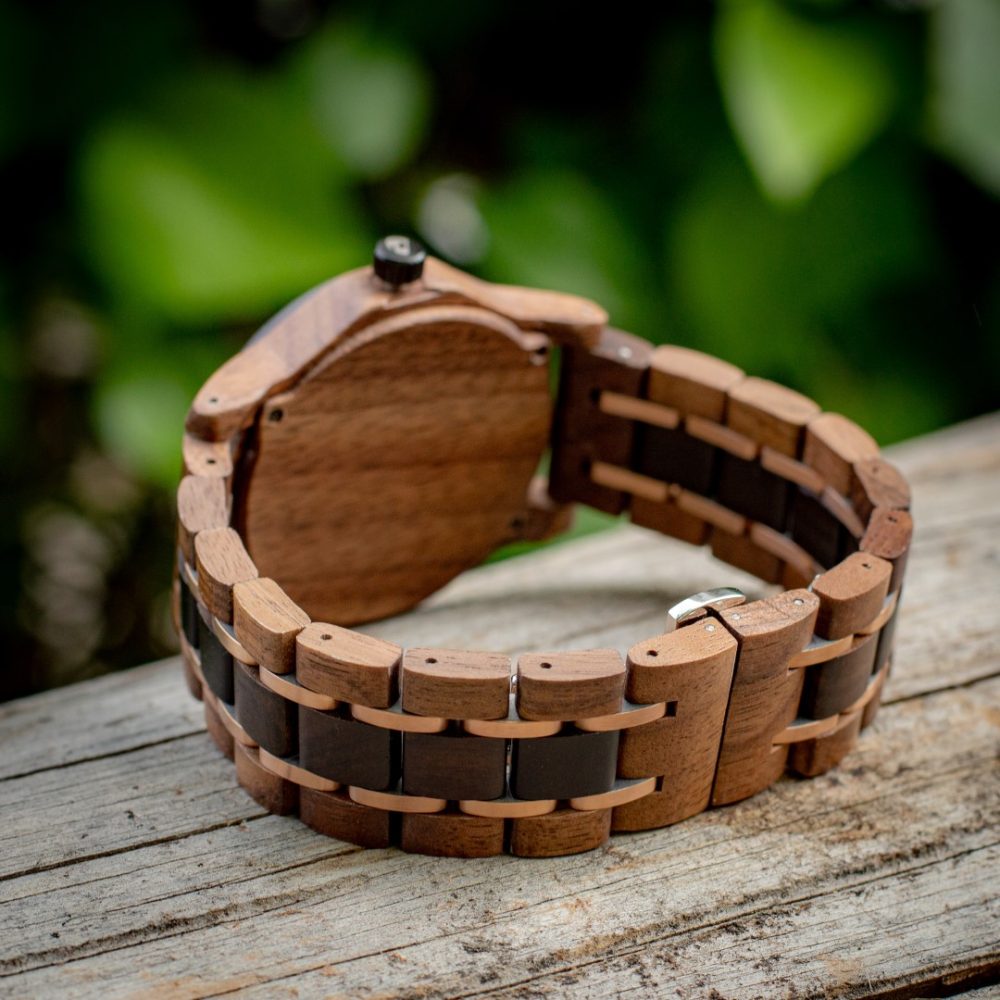 Reloj de Madera de Zebrano Tenerife - Image 4
