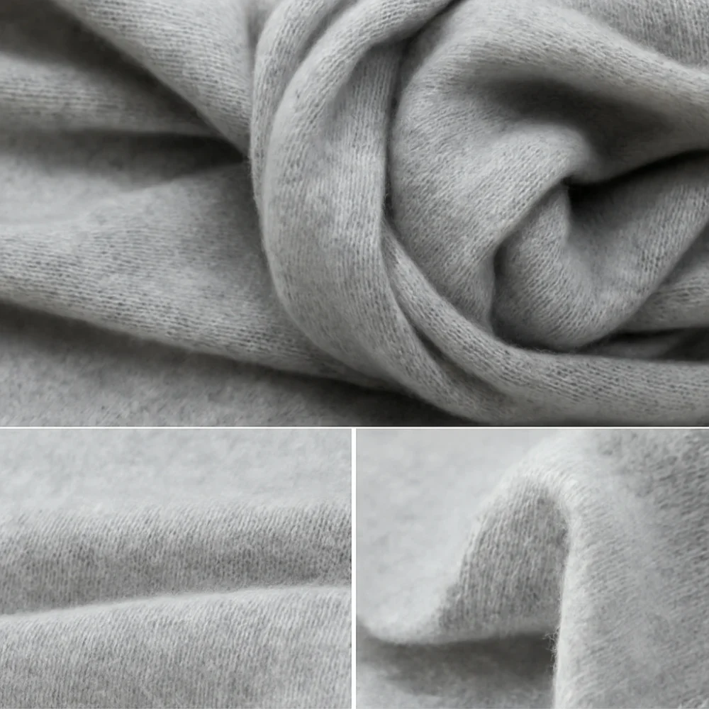 GRIS PERLA. Bufanda 100% Cashmere.  The Edit 2025 - Image 4